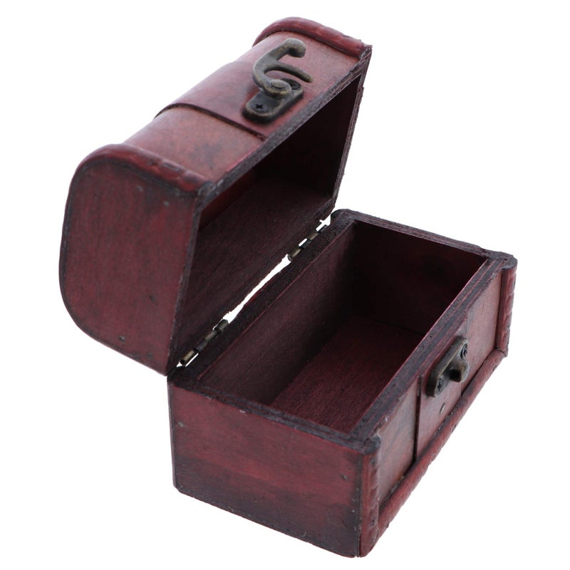 SandT Collection Small Cherry Wood Like Treasure Chest - Image 3
